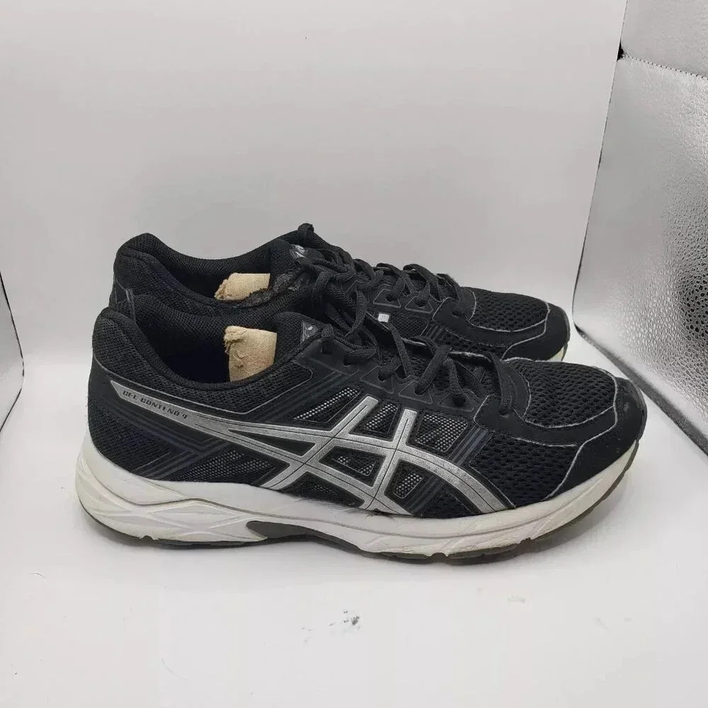 ASICS Gel-Contend 4 T715N Running Shoes, Men's Sneakers Size‎ 8 Black